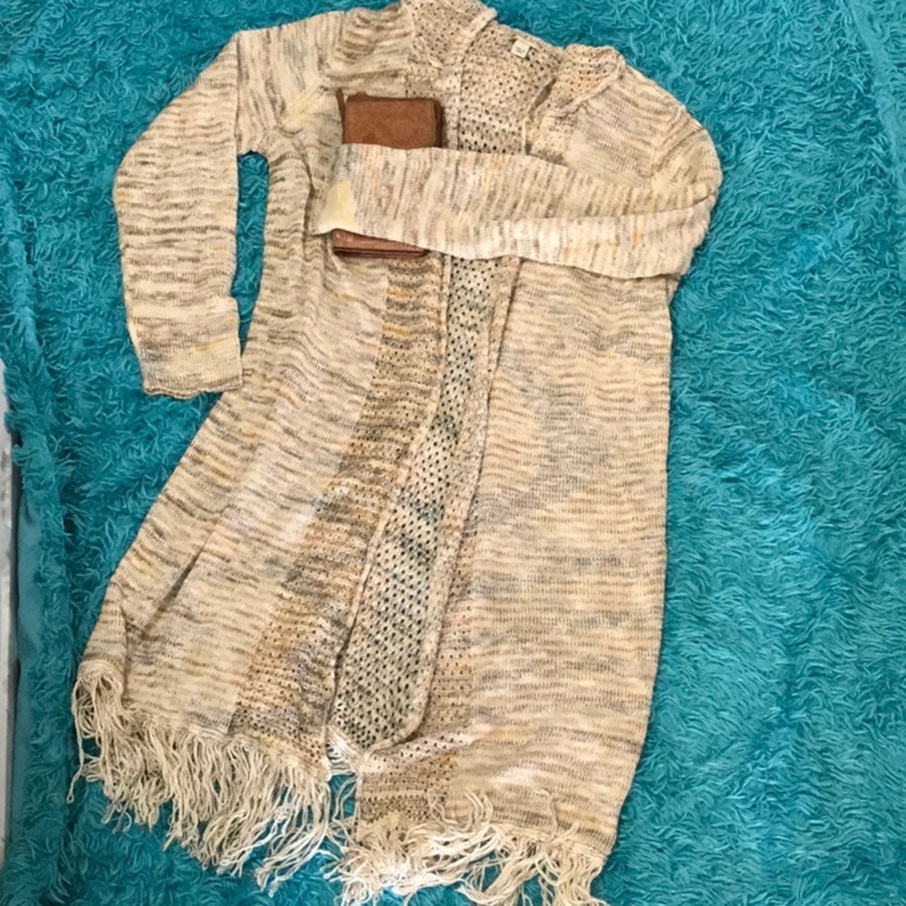 Live & Let Live Hooded Knit Cardigan Sweater | L